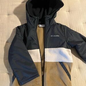 Columbia Steens Mtn II Novelty Hooded Fleece Jacket - Boys'